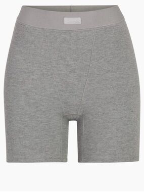 SKIMS High-Rise Ribbed Soft Lounge Boxer Short